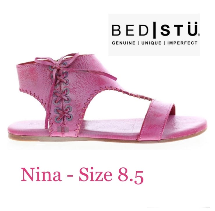 BED STU, Size 8.5, NINA, Pink, Sandals, Leather, Comfort, Brand NEW IN BOX!