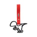 BRAND NEW 2PCS DINOSAUR BLACK JDM TSURIKAWA RING Red Handle Strap Drift Charm