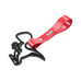 BRAND NEW 2PCS DINOSAUR BLACK JDM TSURIKAWA RING Red Handle Strap Drift Charm