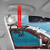 BRAND NEW 2PCS DINOSAUR BLACK JDM TSURIKAWA RING Red Handle Strap Drift Charm
