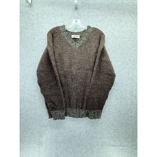 Vintage Noba Wool Alpaca Blend Knit Sweater Size Large Made In Italy Brown