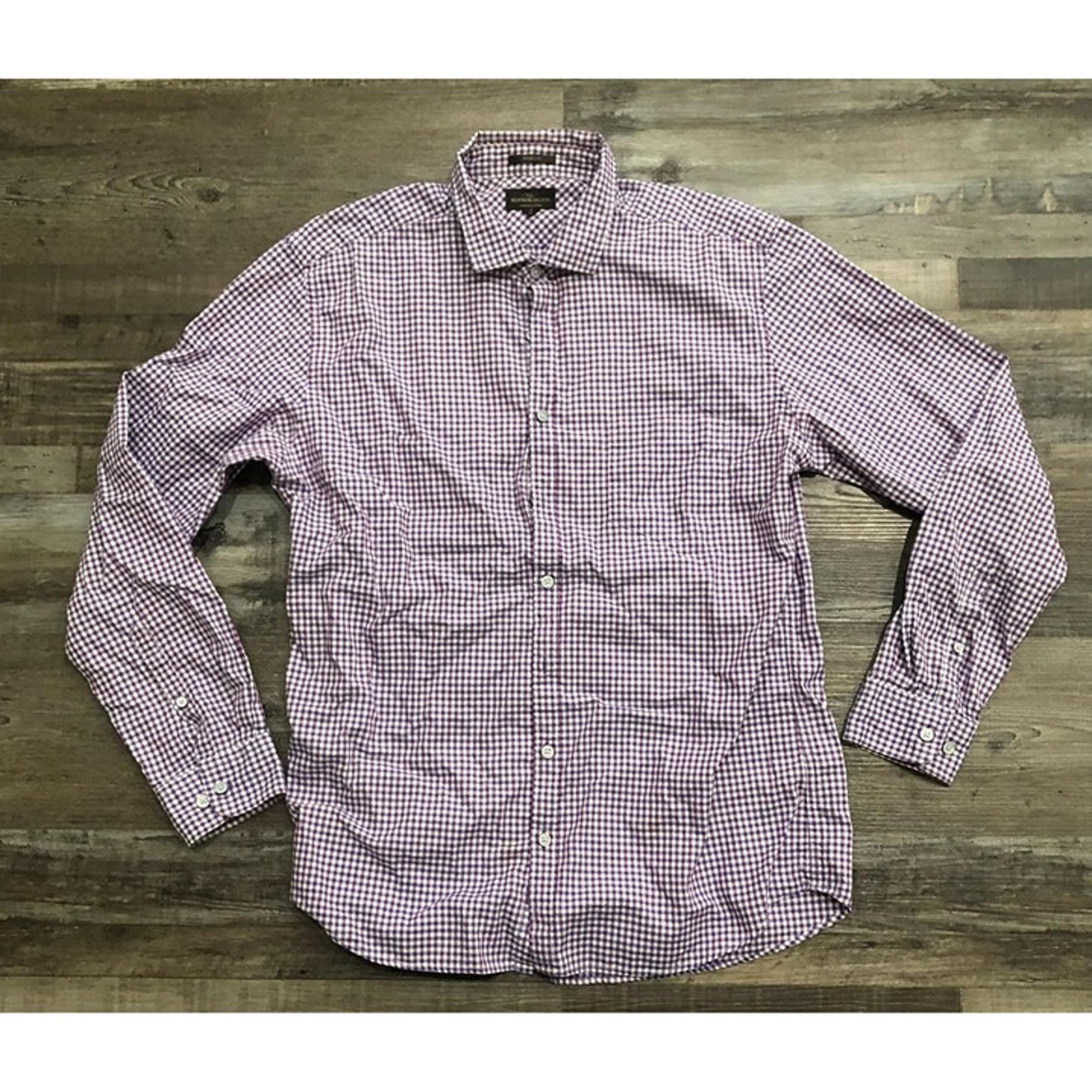 Rodd & Gunn Mens XL Purple Plaid Sports Fit Long Sleeve Button Down Shirt