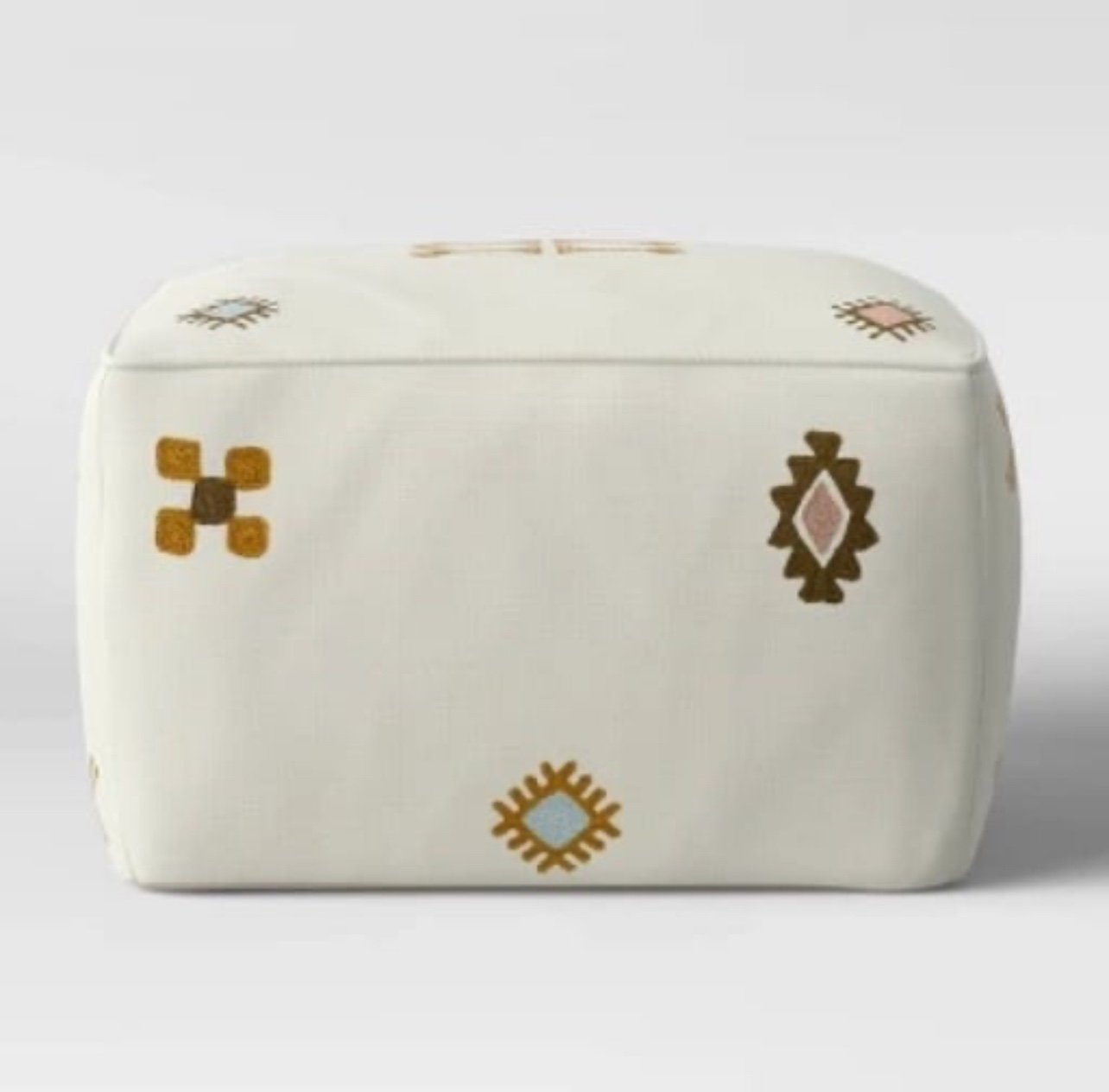 Palmeri Cactus Silk Embroidered Pouf