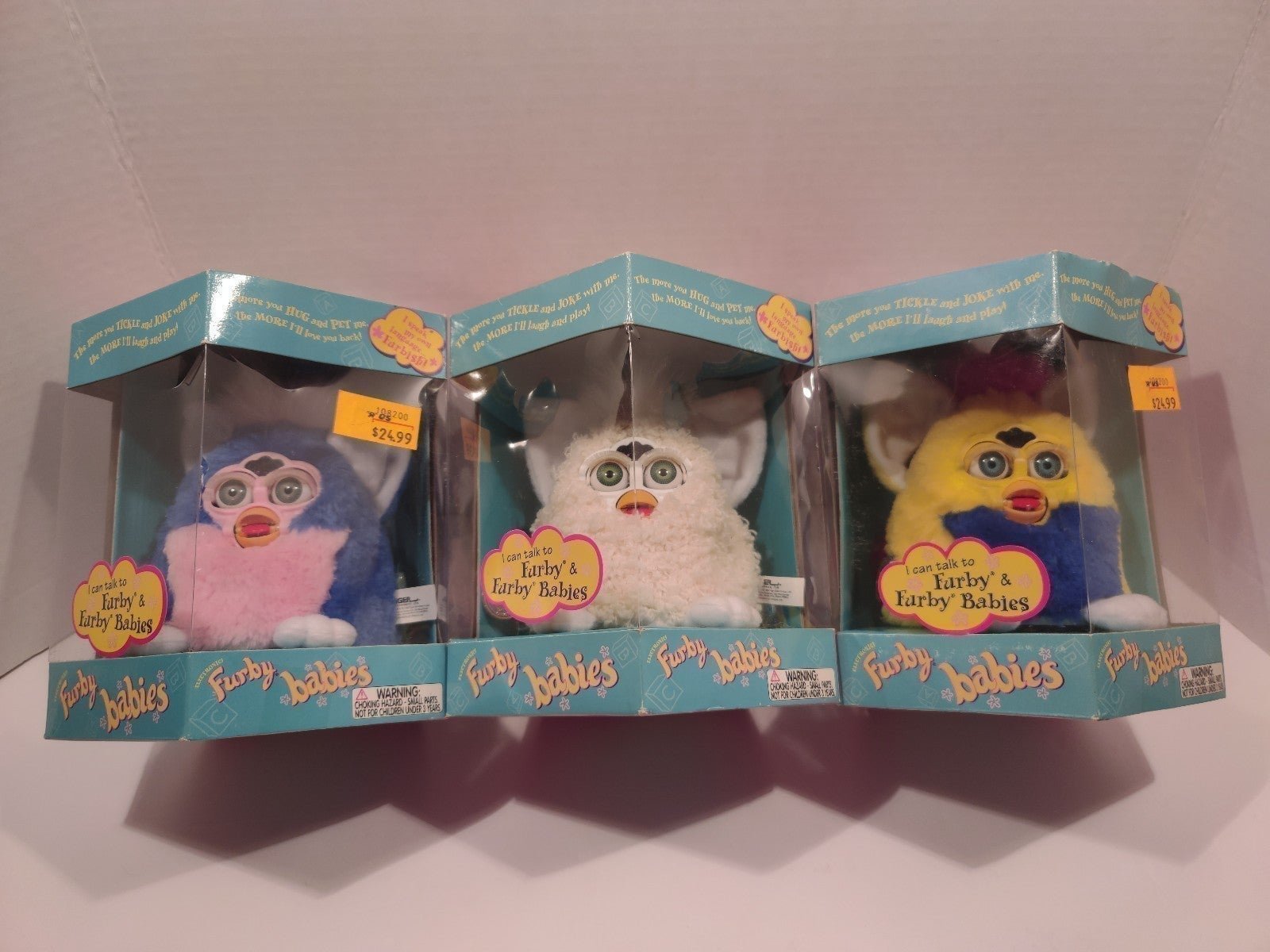 Vintage Electronic Furby Babies Bundle NIB