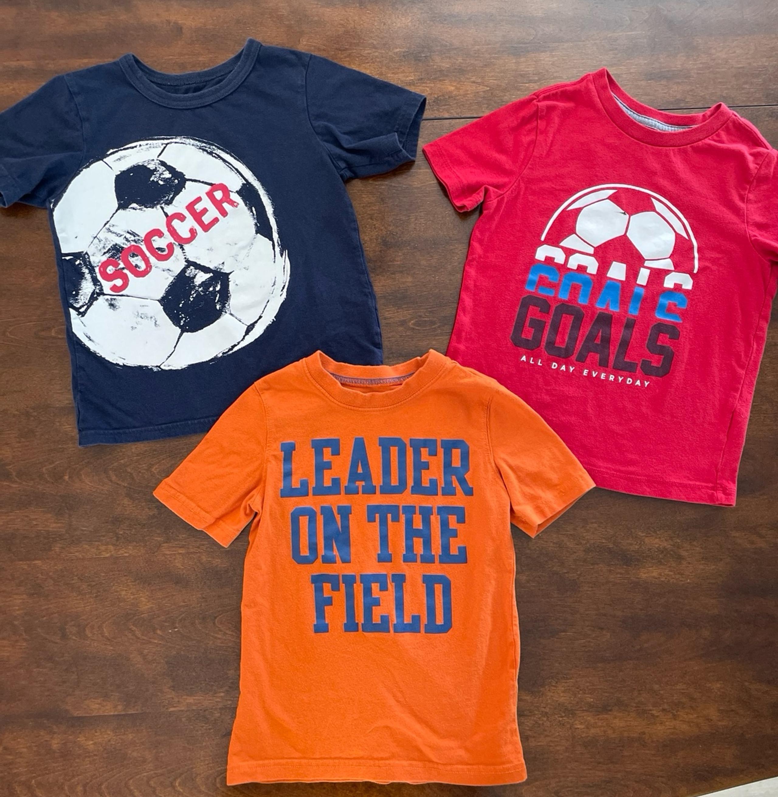 Boys 5T soccer tshirts
