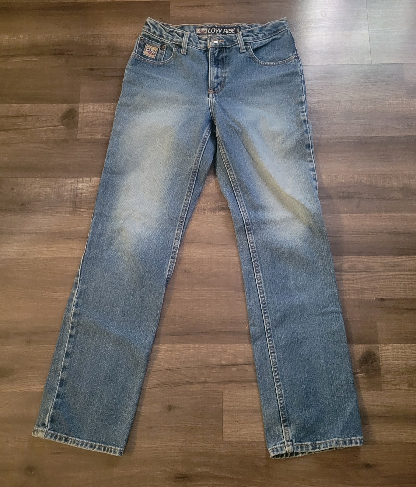 Cruel Girl Jeans Womens Low Rise Slim Straight Blue Western Denim Size 9 Regular