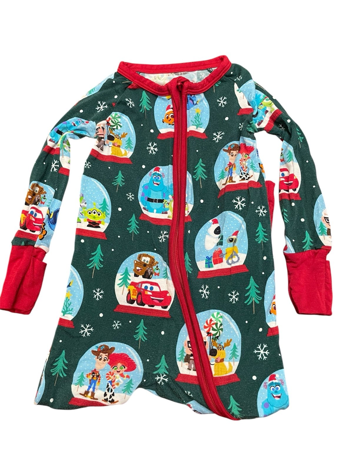 Little Sleepies Pixar Christmas Zippy SZ 6-12 mos Bamboo Pajamas