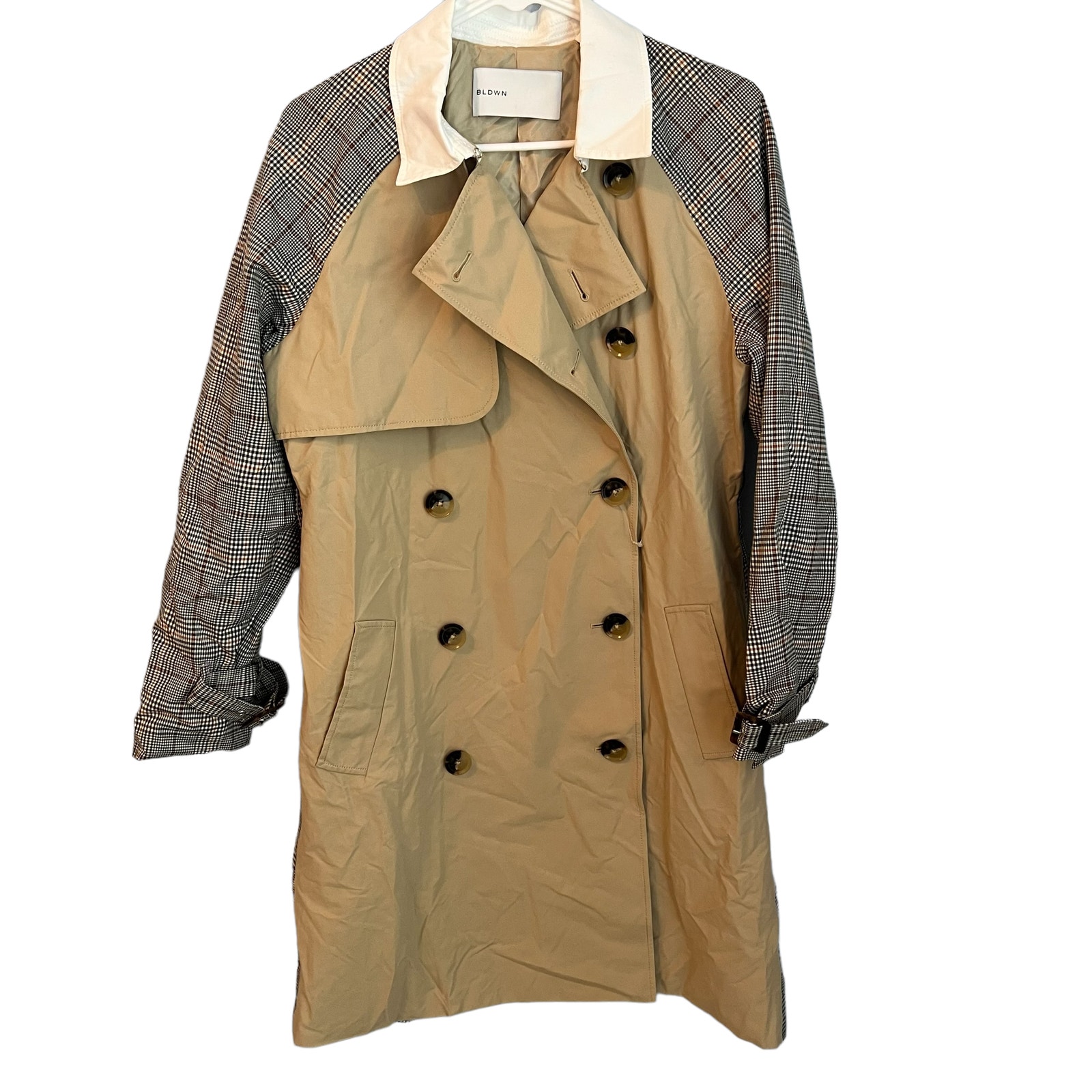 BLDWN NEW Trench Coat Double Breasted Size Small New with tags