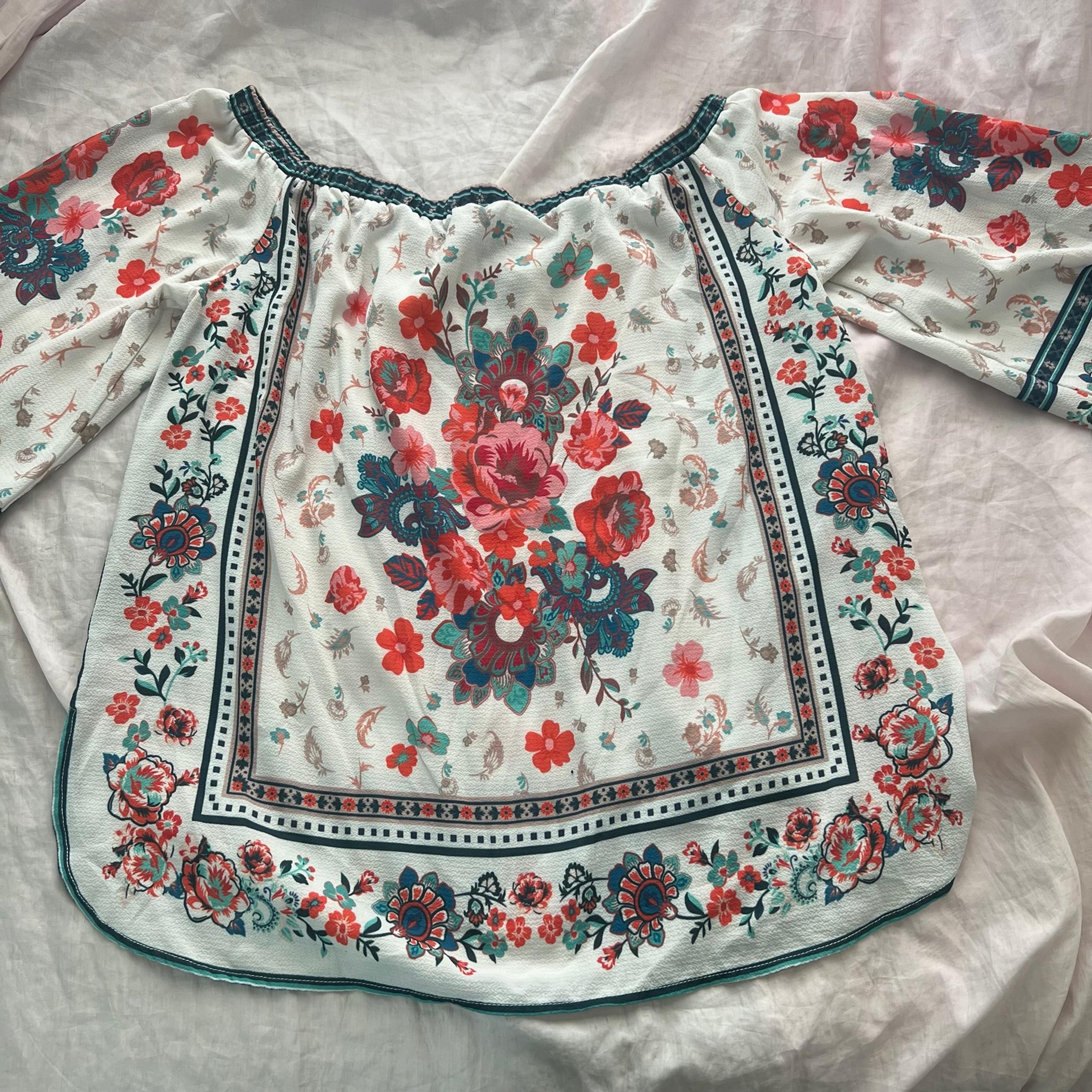 F21 Rose Blouse