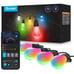 Govee Smart Outdoor String Lights, RGBIC Warm White 96ft (2 Ropes of 48ft) Fathe