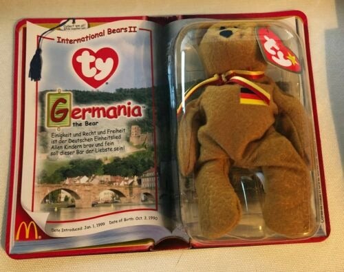 RARE TY BEANIE GERMANIA THE BEAR