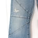 EB DENIM Bowie Flared Jeans Seamed Knee Detail Distressed Mid Rise Denim NEW 26