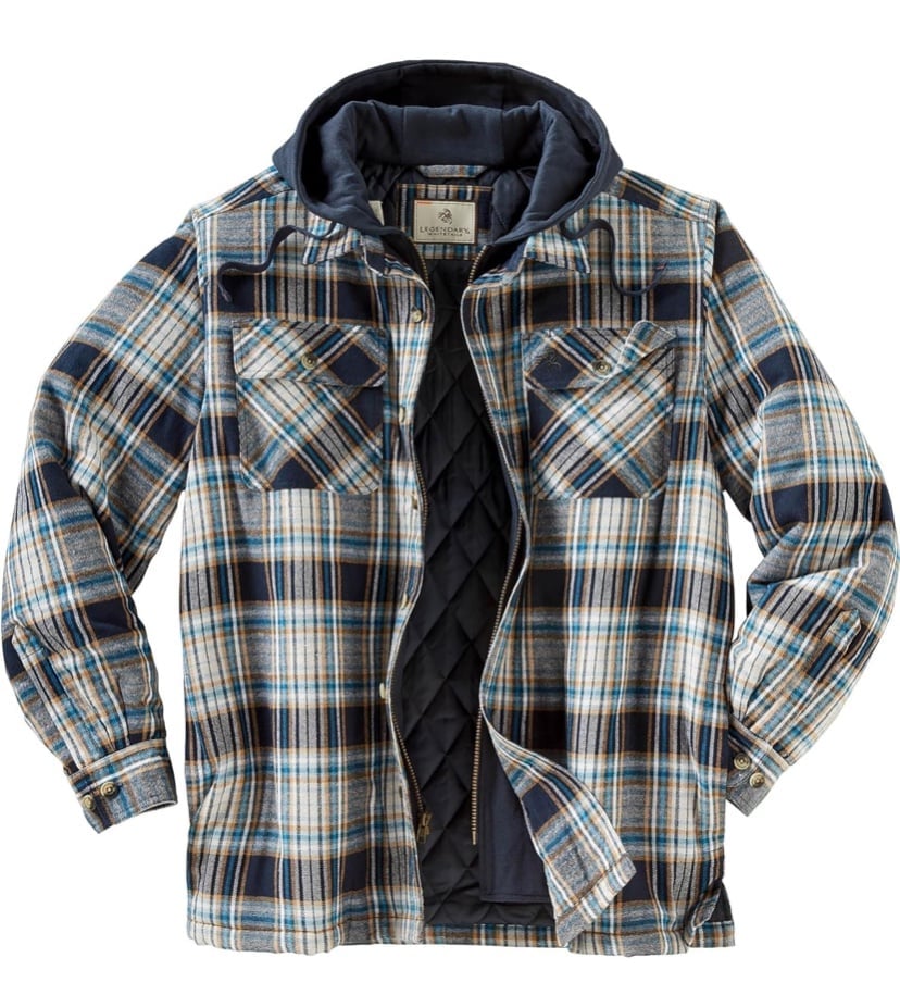 Legendary Whitetails Men's Maplewood Hooded Shirt Jacket FREE SHIPPING