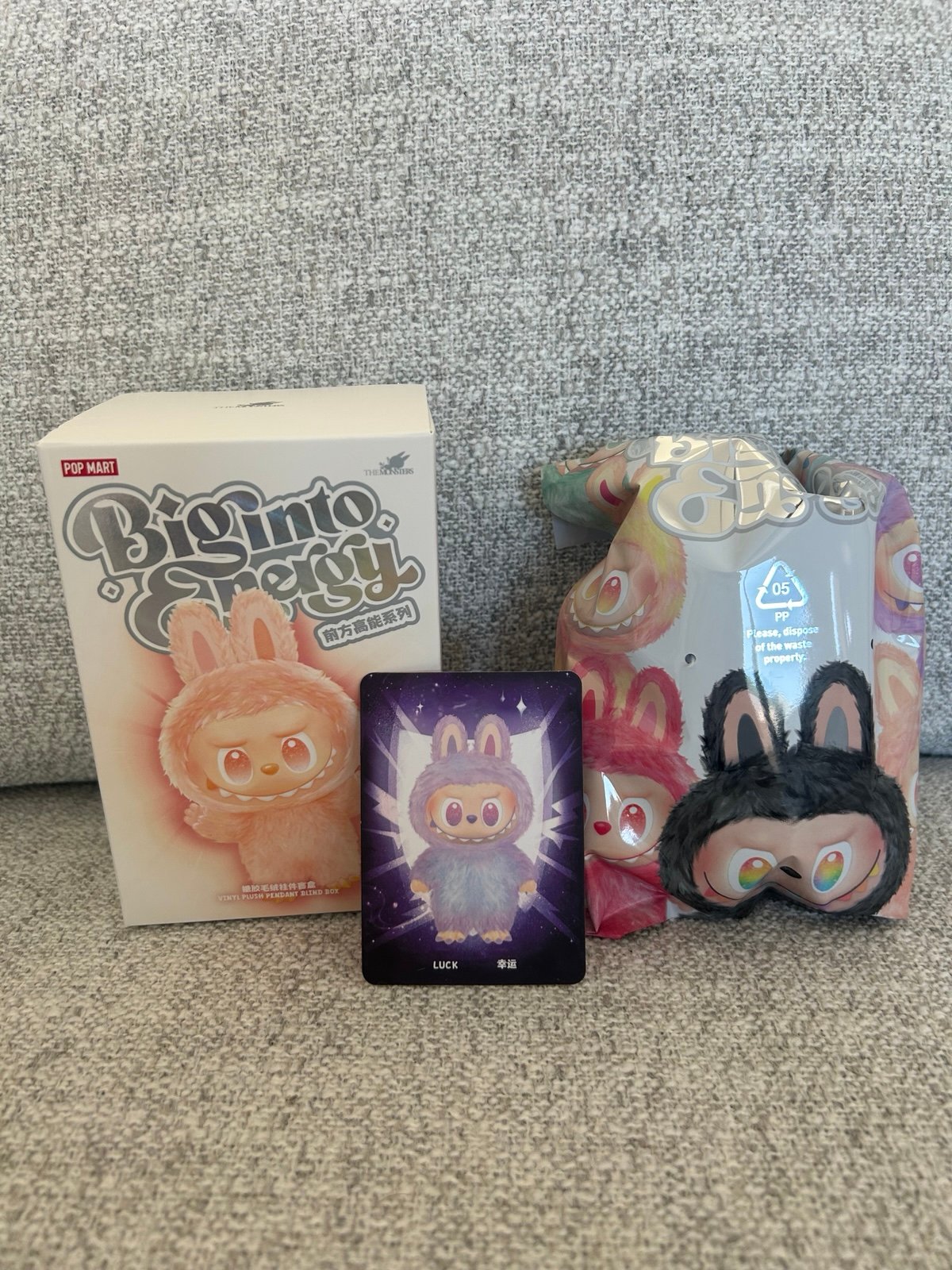 THE MONSTERS Big into Energy Series-Vinyl Plush Pendant