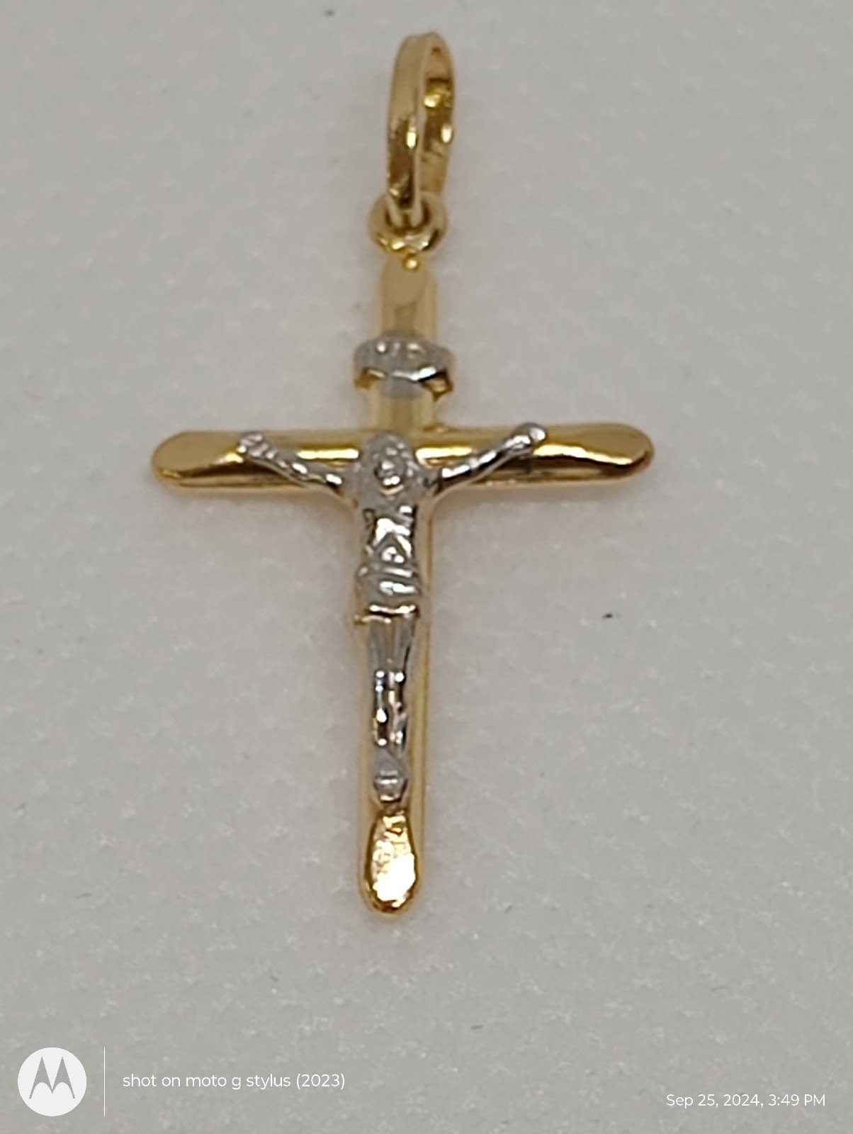 Solid 14k Gold Pendant .