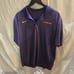 Men's XL Purple & White Stripe Nike Dri-Fit LSU Short Sleeve Shirt