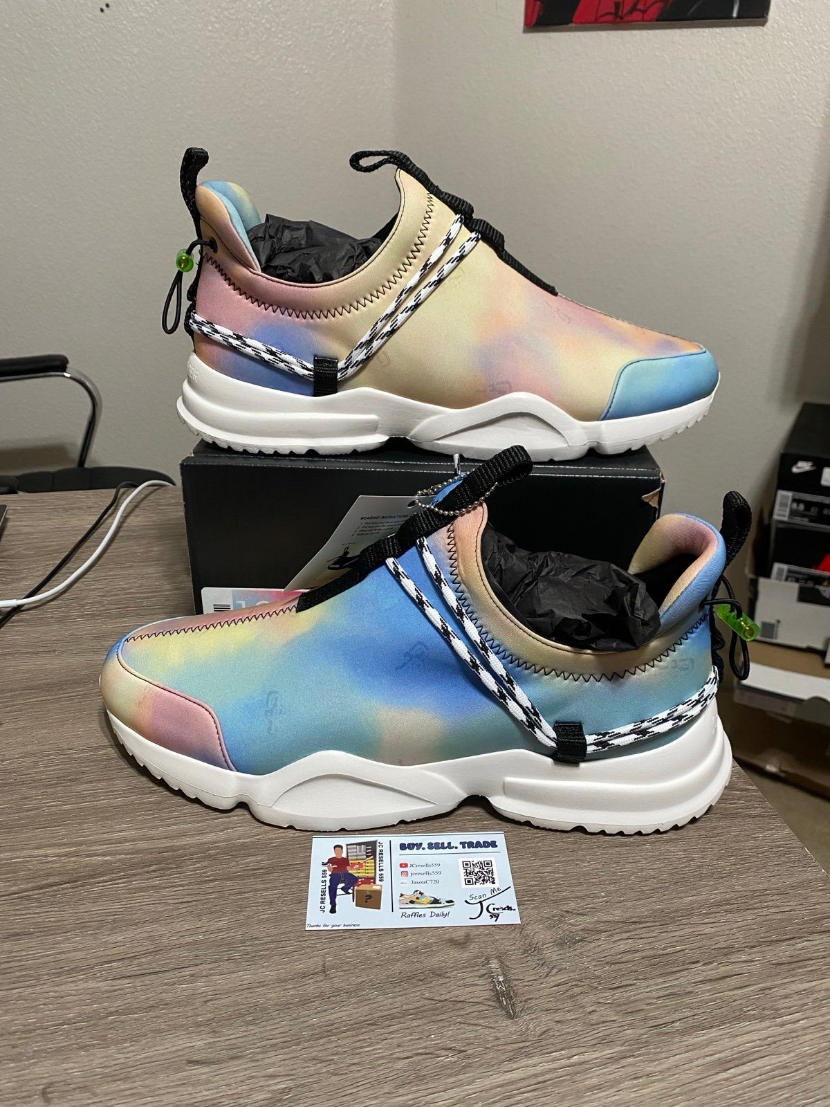 Size 12 - John Geiger 002 Low Tie Dye Coachella RARE Men’s Fashion Designer