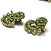 Vintage Earrings Signed HOLLYCRAFT 1950 Rhinestone Vtg Costume Jewelry J14