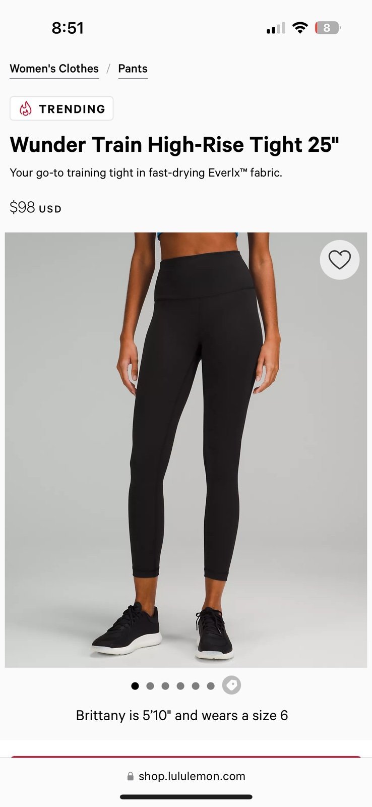 Lululemon Wunder Under High Rise legging