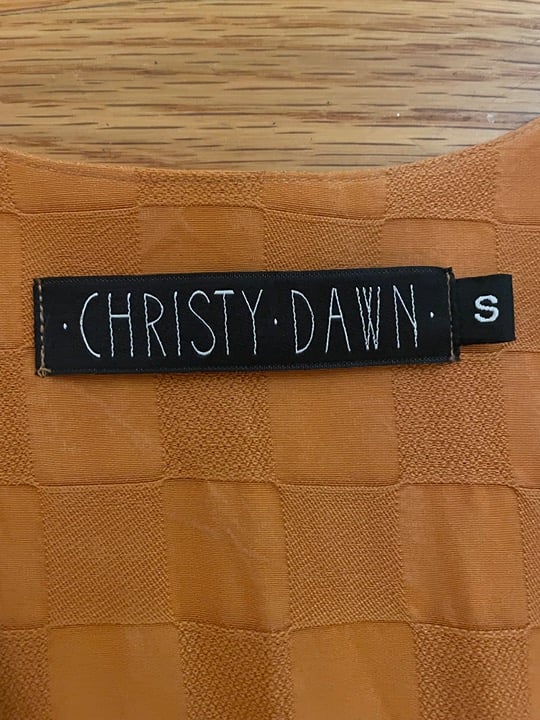 Christy dawn orange maxi dress