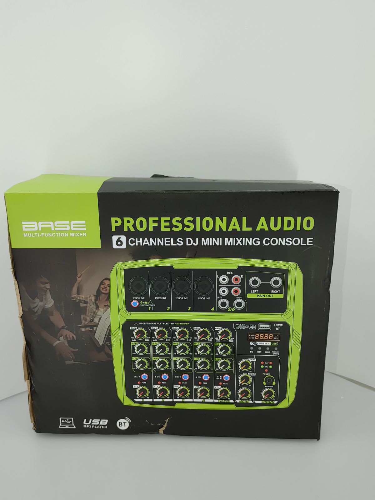 Mixer console.