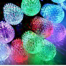 Outdoor String Lights - 49FT Dimmable Colored String Lights with 2 Control Optio