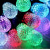 Outdoor String Lights - 49FT Dimmable Colored String Lights with 2 Control Optio