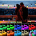 Outdoor String Lights - 49FT Dimmable Colored String Lights with 2 Control Optio