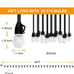 Outdoor String Lights - 49FT Dimmable Colored String Lights with 2 Control Optio