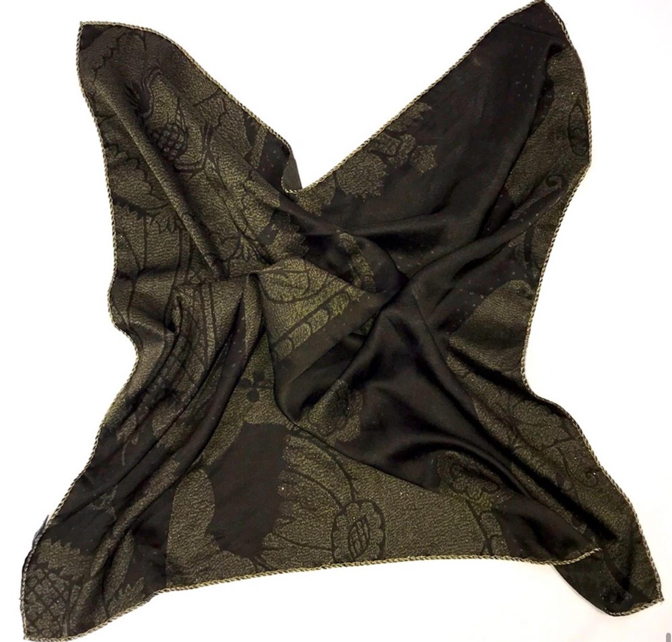 NWOT Roberto Cavalli square scarf 25"