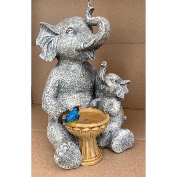New Solar Garden Statues Elephant Yard Decor for Outdoor & Gardening