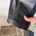 J. Crew Size 4 Fake Leather Skinny Ankle Black Pants