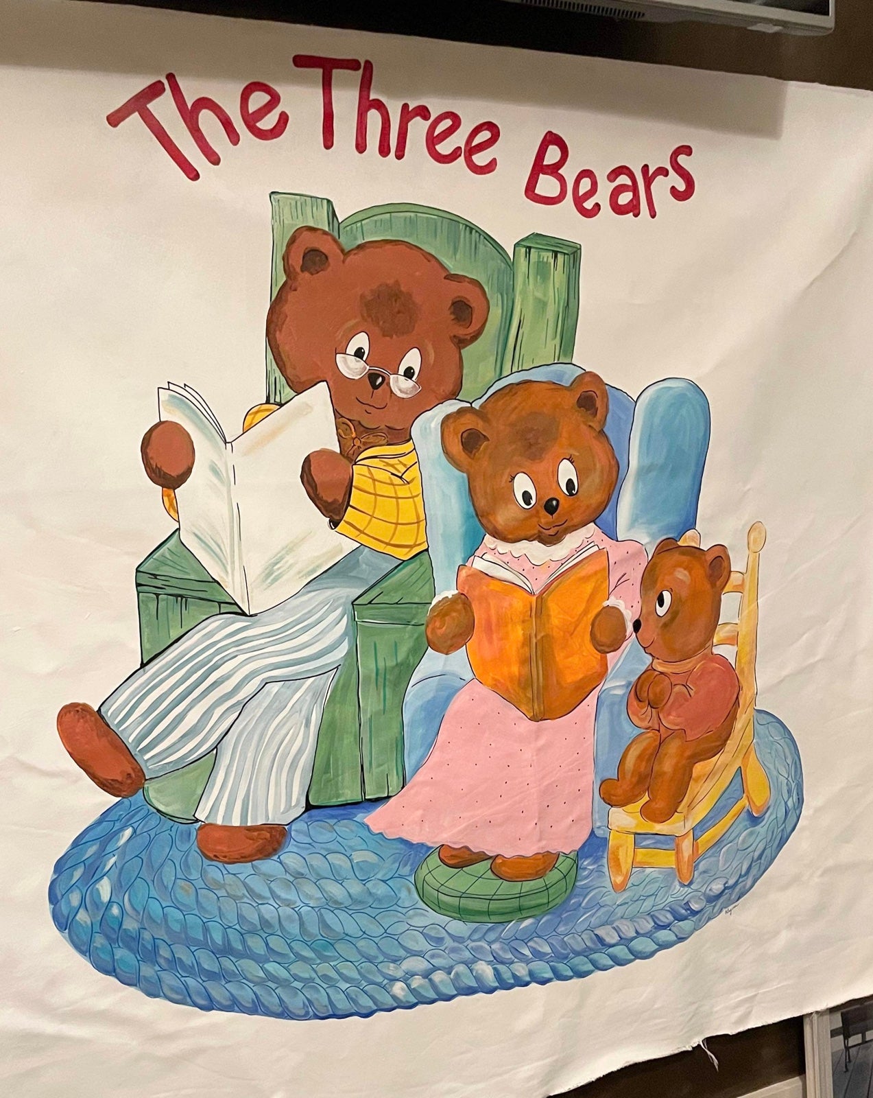 The three bears backdrop banner