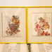 1970s framed signed E.M. May Flowers and Foliage lithograph prints set