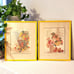 1970s framed signed E.M. May Flowers and Foliage lithograph prints set