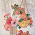 1970s framed signed E.M. May Flowers and Foliage lithograph prints set