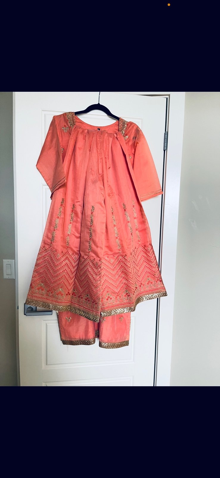Orange Kurta Set