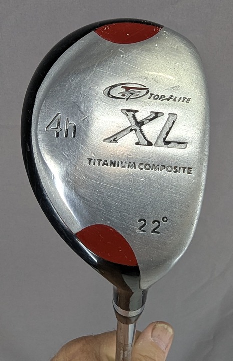 TOP FLITE XL 4 HYBRID 22* TITANIUM COMPOSITE STEEL SHAFT RIGHT HANDED 40.5in