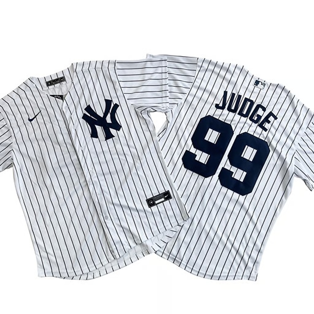 Size:L Men's New York Yankees Aaron Judge White Home Replica Player Name Jersey