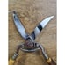 Vintage Griffon Stag Antler Handled Poultry Shears Solingen Germany Chromed