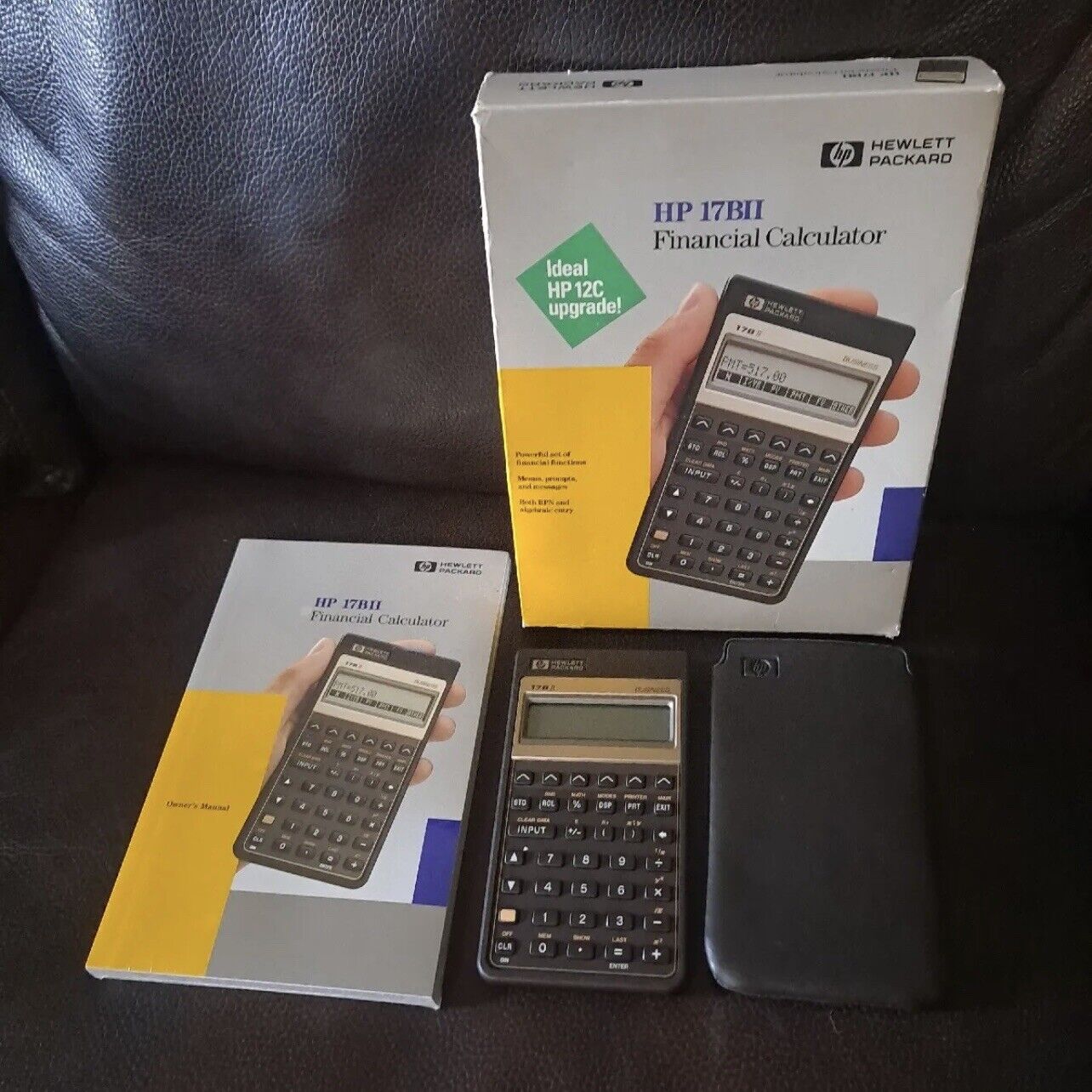 HP 17BII Business Financial Calculator With Case and Manual Tested