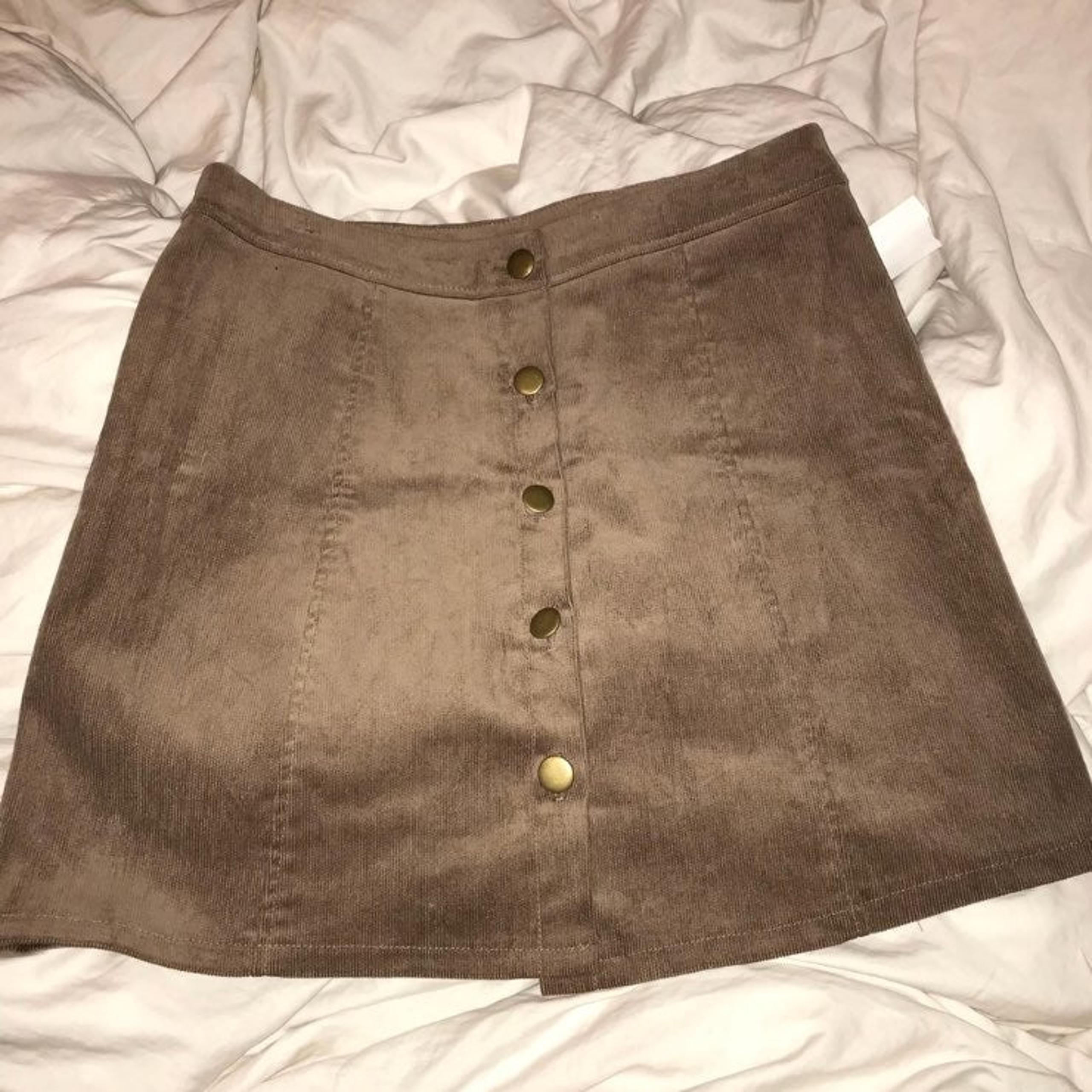 Charlotte Russe Corduroy A-Line Skirt