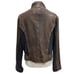 Via Spiga Womens 100% Leather Asymmetrical Moto Jacket Zip Up Dark Brown Size XL