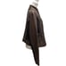 Via Spiga Womens 100% Leather Asymmetrical Moto Jacket Zip Up Dark Brown Size XL