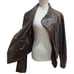 Via Spiga Womens 100% Leather Asymmetrical Moto Jacket Zip Up Dark Brown Size XL