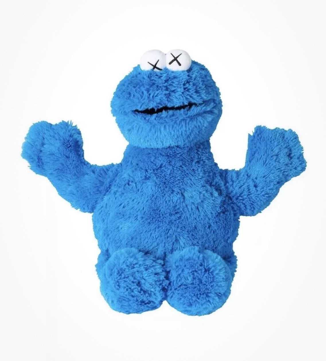 Authentic Kaws x Sesame Street Uniqlo Plush Cookie Monster