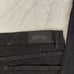 Mackeen Mens Black Flat Front Chrome Green Stud Distress Jeans Pant Size 38 NWT