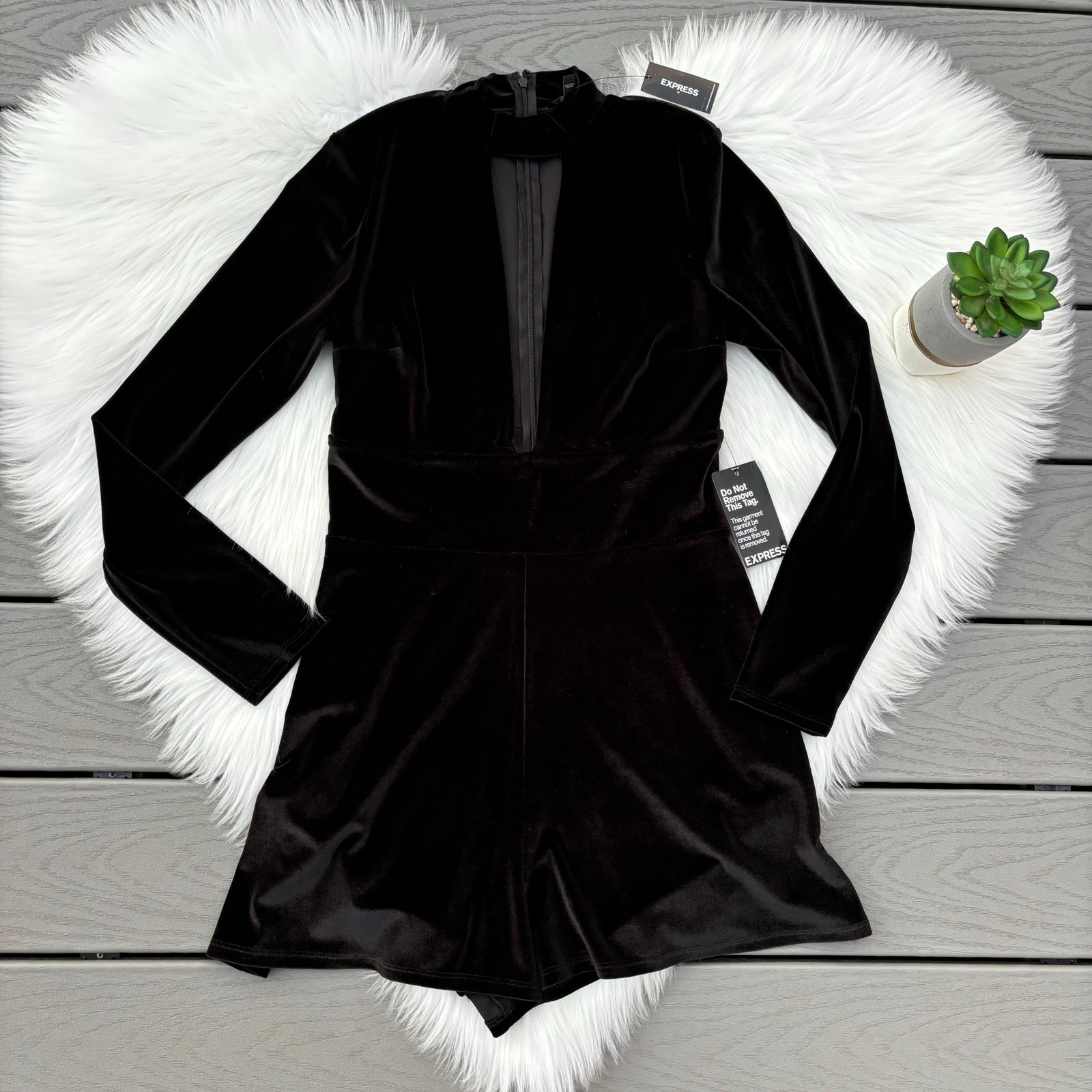 Express Velvet Romper