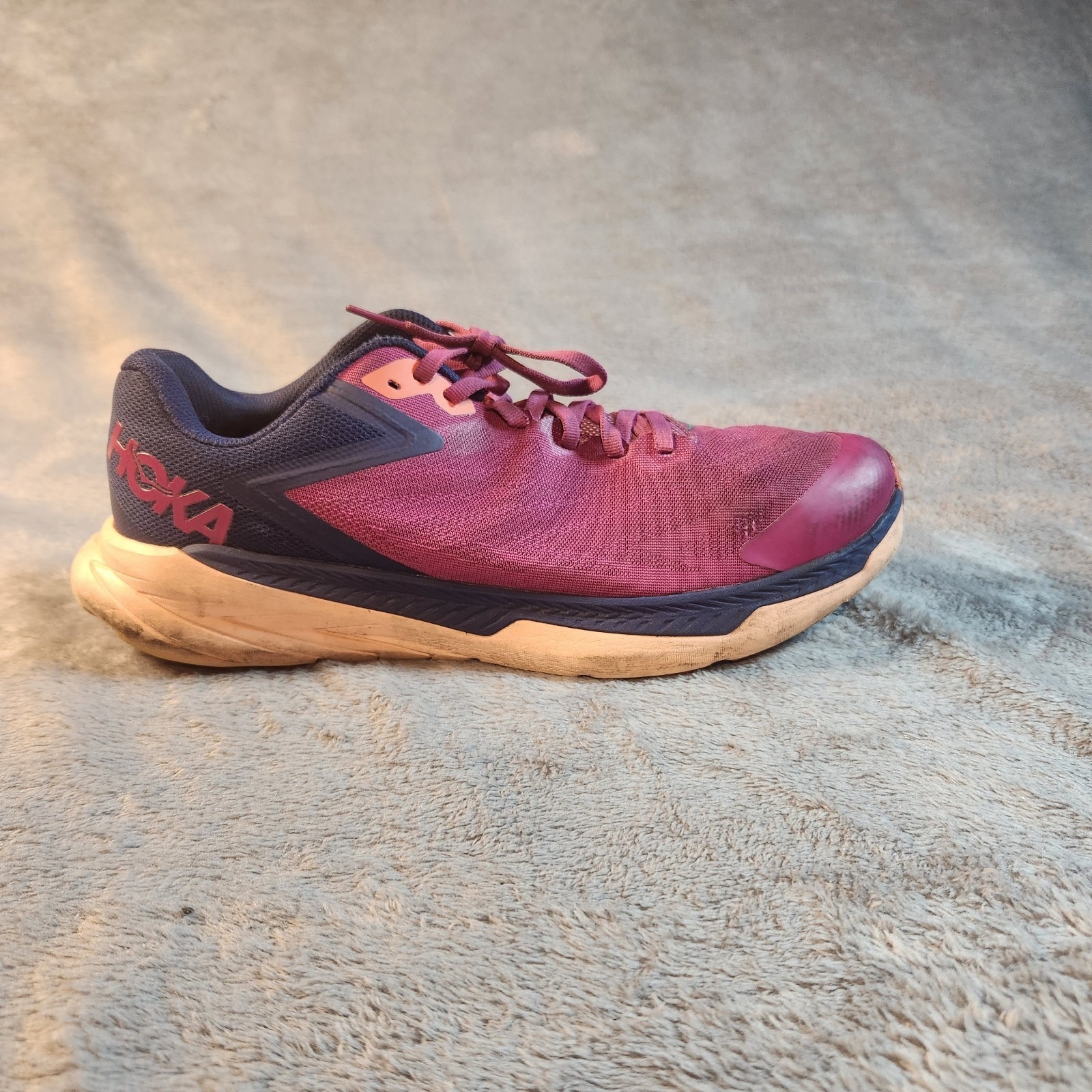 Hoka One One Shoes Womens 11 Red Zinal Trail Running  Sneakers 1119400 FFBB
