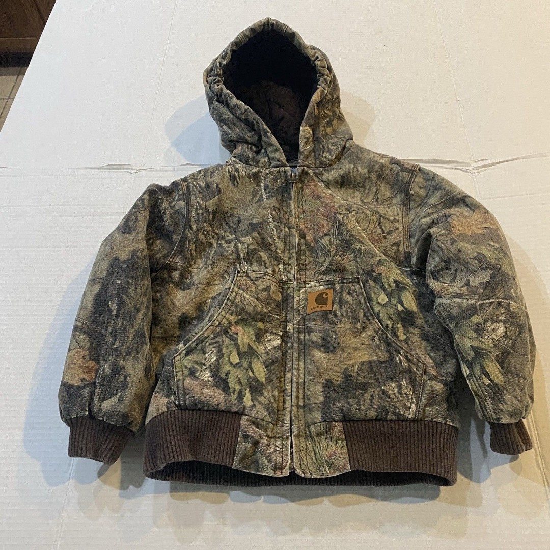 Carhartt Realtree Camouflage Quilt Lined Active Jacket YOUTH Size XXS 4-5